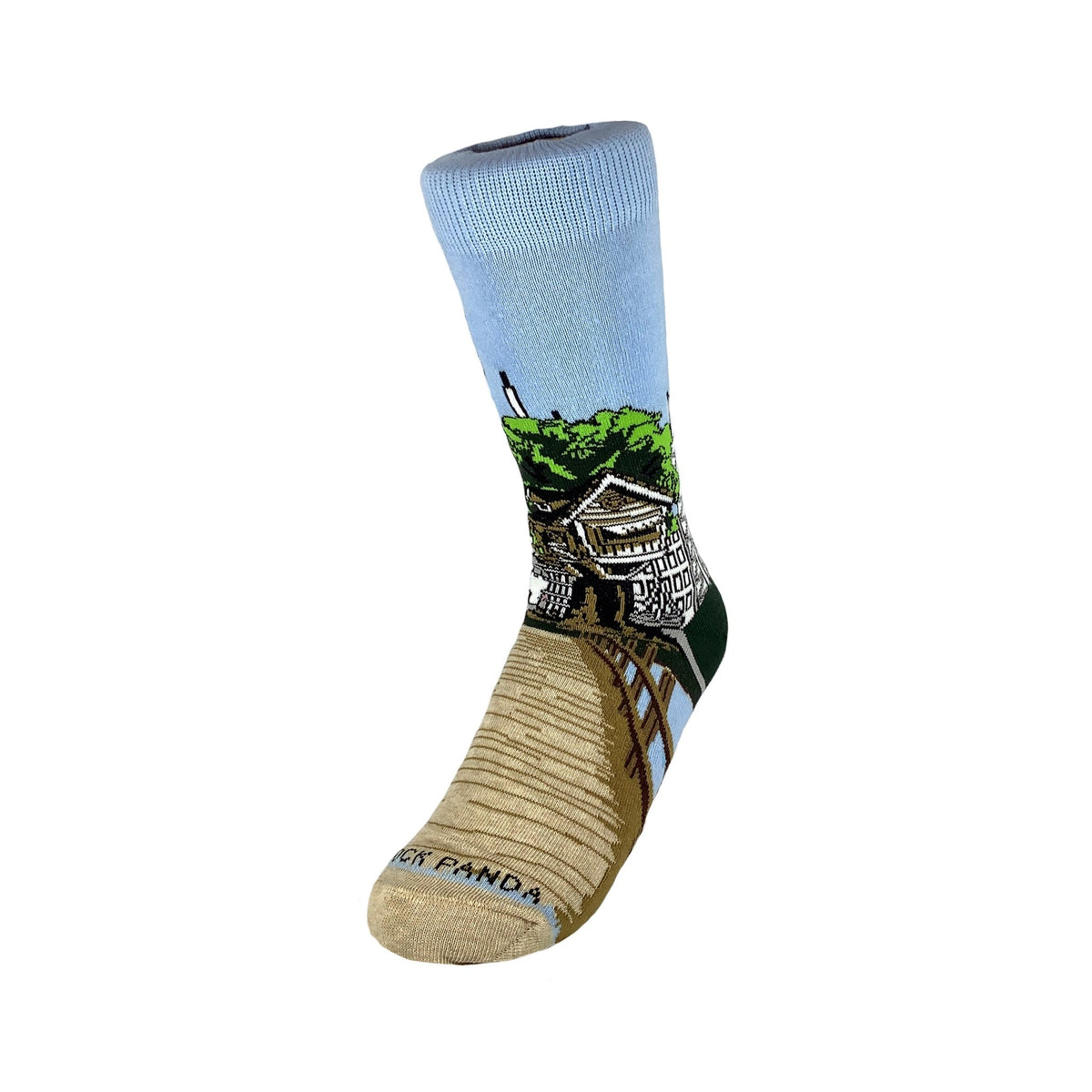 Treehouse in the City Socks from the Sock Panda (Adult Small - Shoe Sizes 2 - 5)