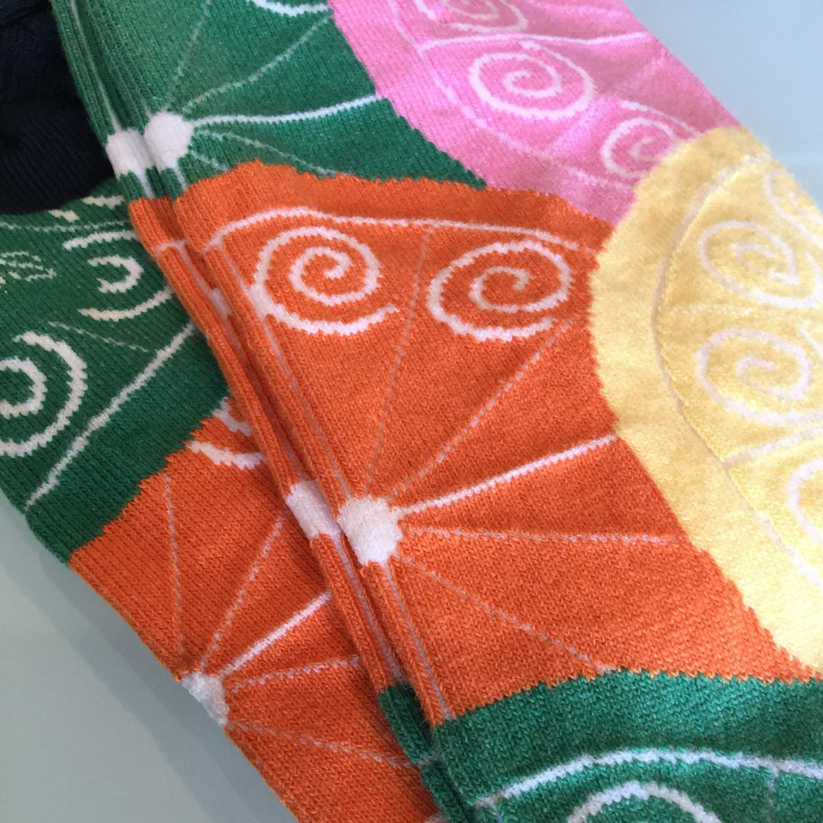 Vibrant Citrus Pattern Socks from the Sock Panda