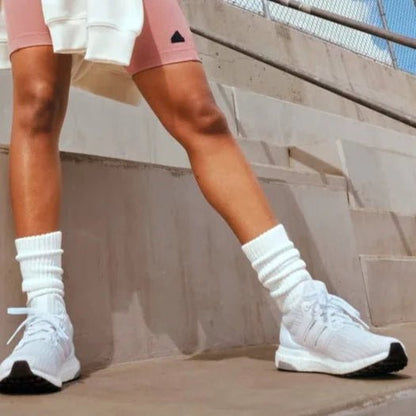 White Slouch Socks from the Sock Panda