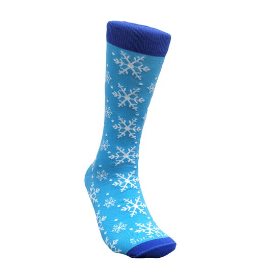 Winter Snowflake Pattern Socks from the Sock Panda (Adult Large - Men's Shoe Sizes 8 - 12)
