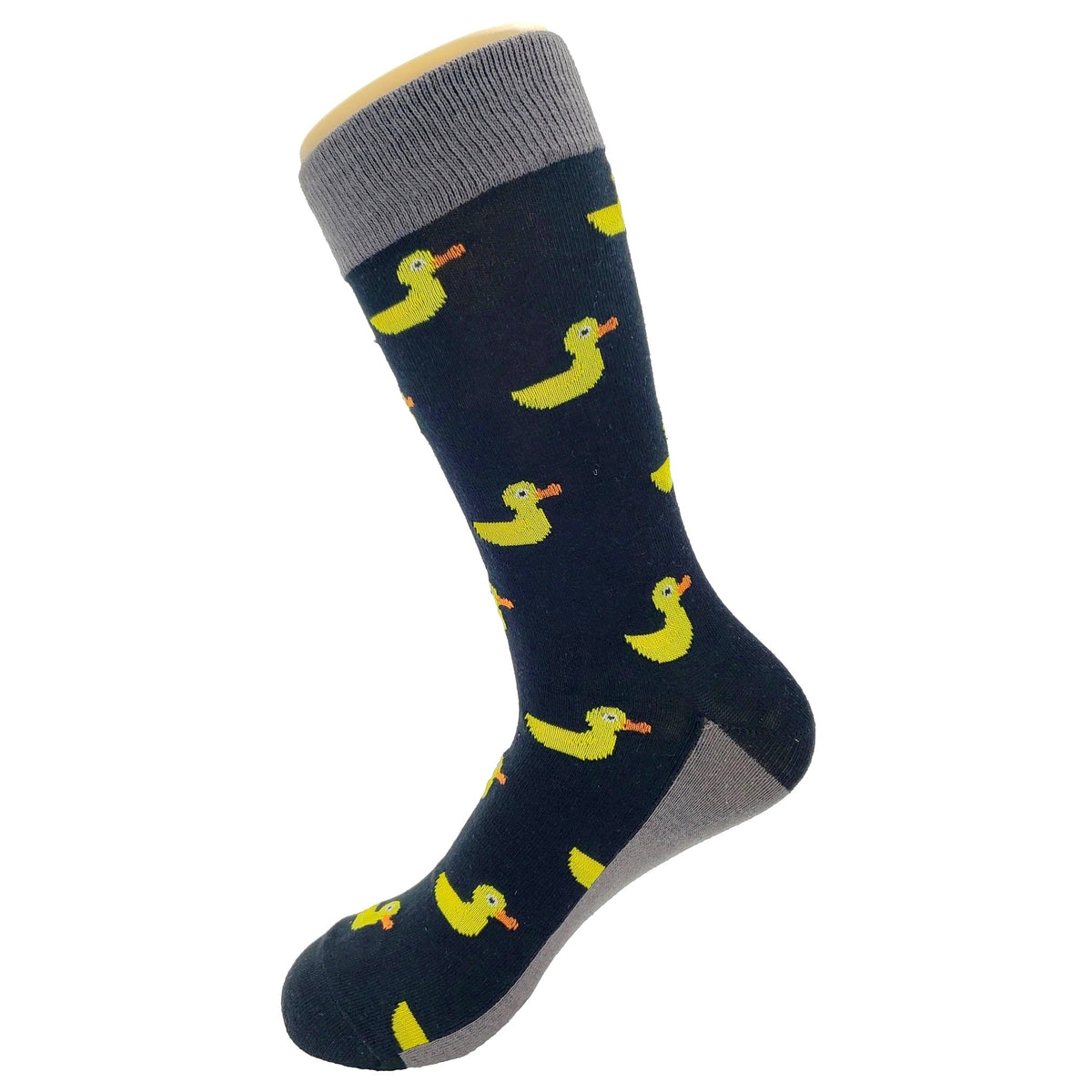 Yellow Duck Pattern Socks from the Sock Panda (Adult Large - Men's Shoe Sizes 8 - 12)