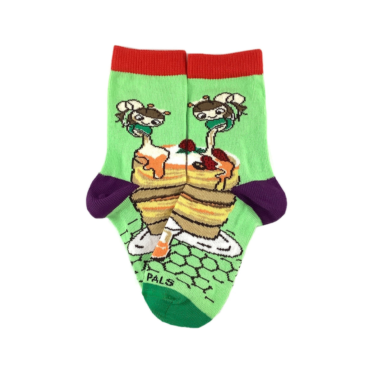 Yummy Pancake Breakfast Bee Honey Sock (Ages 3 - 7) from the Sock Panda